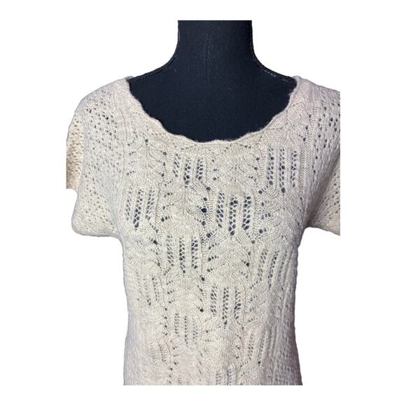 Anthropologie Sparrow Beige Wool Linen Blend Sweater Dress - Picture 2 of 6